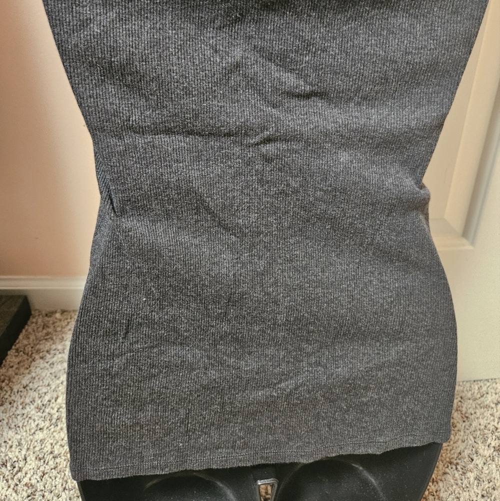 New York & Company Gray Embellished Fitted Tank Top - Picture 10 of 11